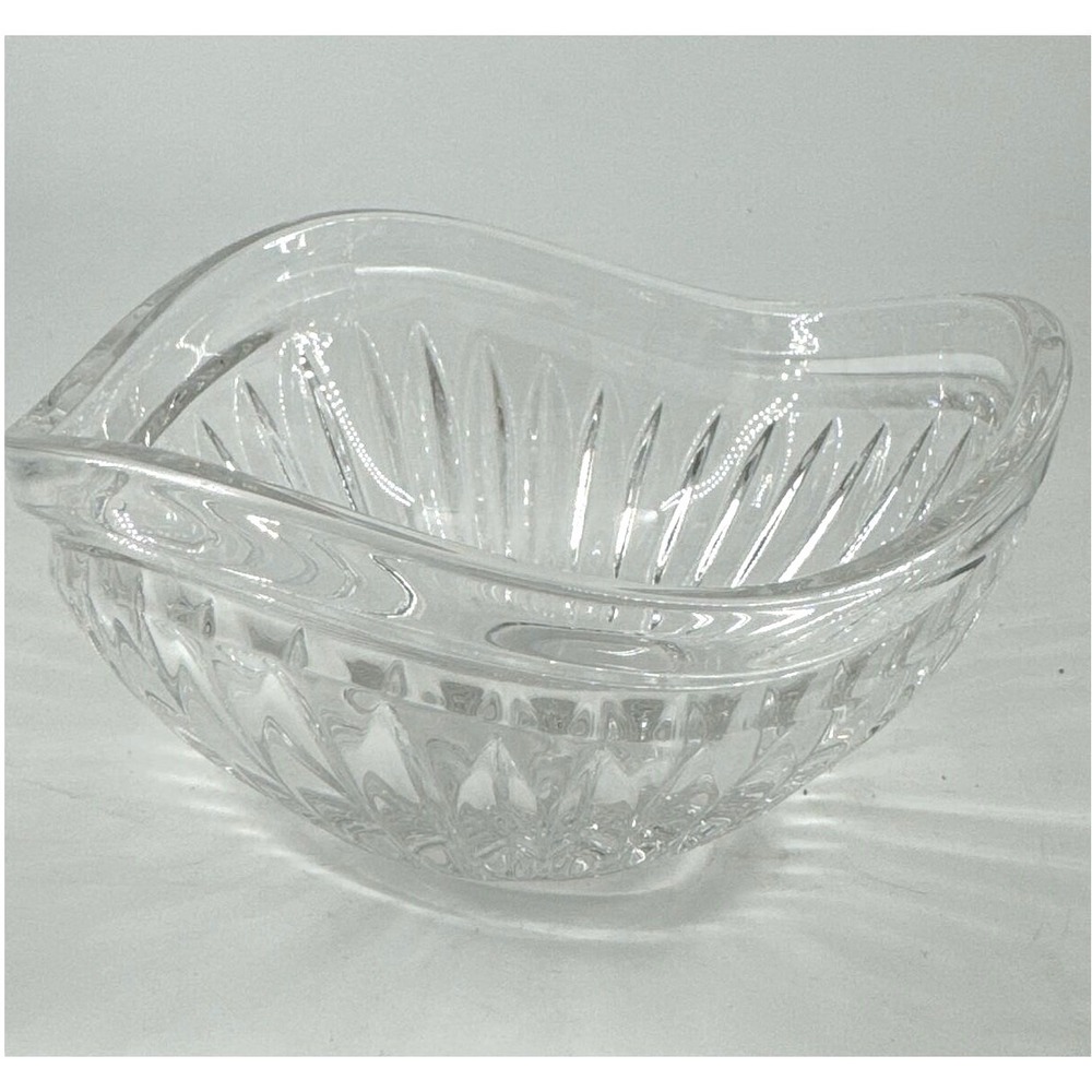 Crystal Trinket Candy Nut Bowl‎ 5 3/4 Inches Germany Mikasa CIMARRON Triangular